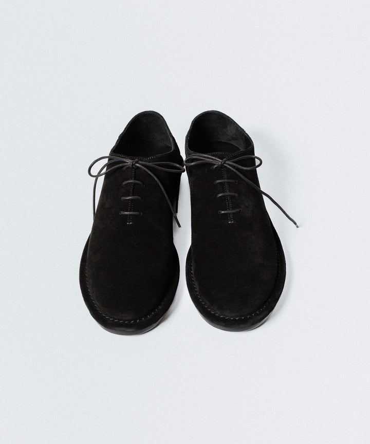 ATTACHMENT アタッチメントのCOW LEATHER SUEDE BABOUCHE - BLACKの公式通販サイトsession福岡セレクトショップ