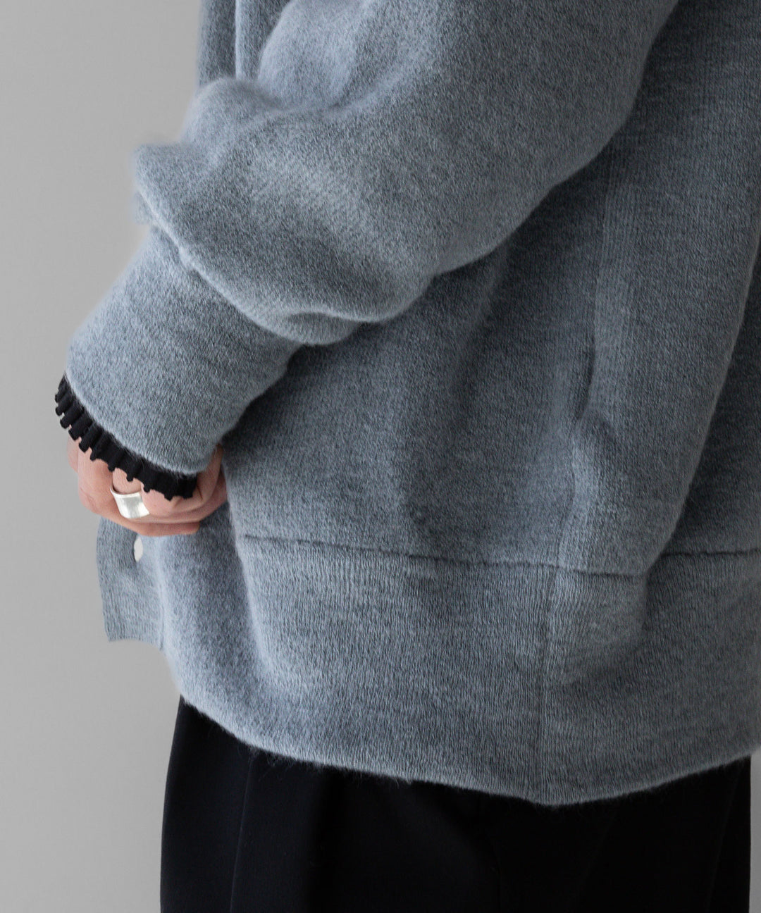 stein(シュタイン)のEXTRA FINE KID MOHAIR CARDIGANのBLUE GREY 公式通販サイトsession福岡セレクトショップ