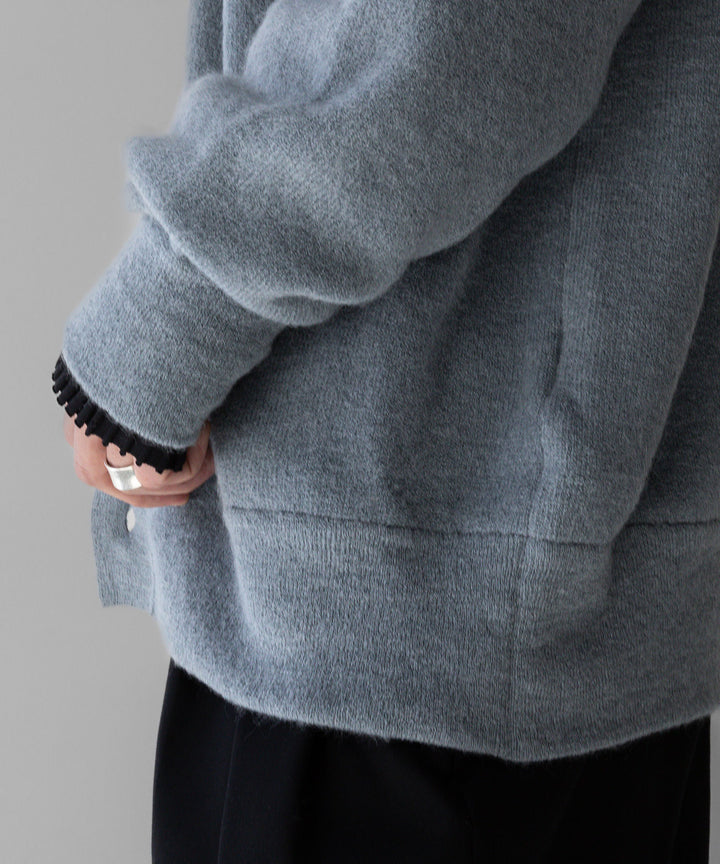 stein(シュタイン)のEXTRA FINE KID MOHAIR CARDIGANのBLUE GREY 公式通販サイトsession福岡セレクトショップ