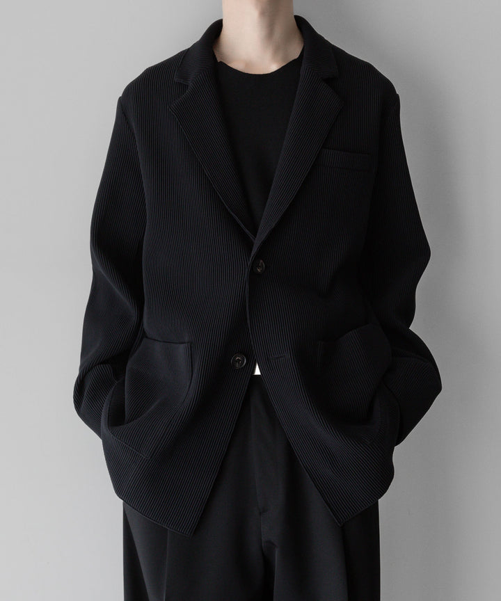 【stein】ssstein シュタインのOVERSIZED GRADATION PLEATS JACKETのBLACK　 公式通販サイトsession福岡セレクトショップ