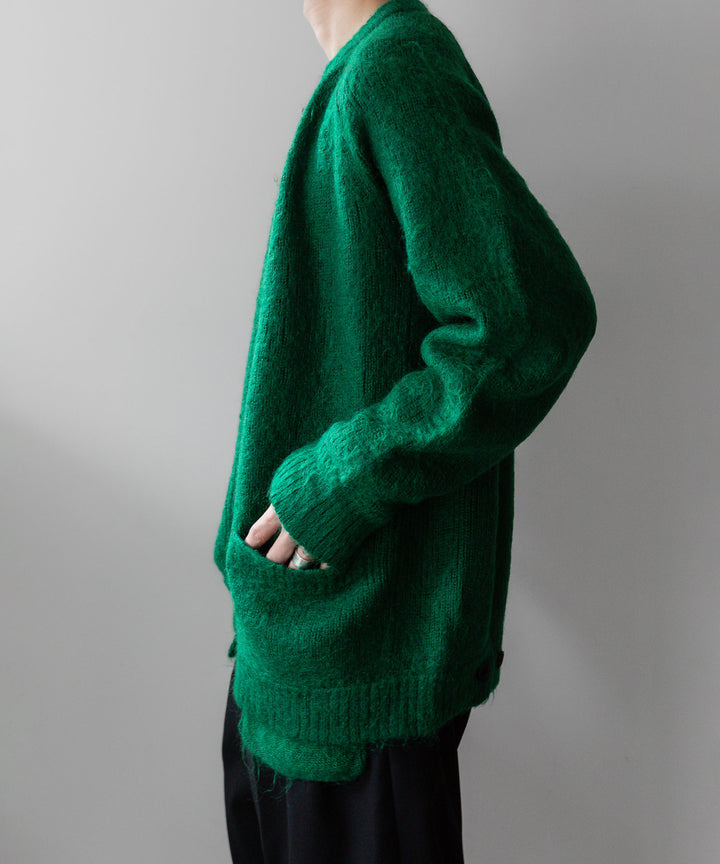 stein(シュタイン)の23AWコレクションKID MOHAIR KNIT CARDIGANのGREEN sessionセッション福岡セレクトショップ 公式通販サイト