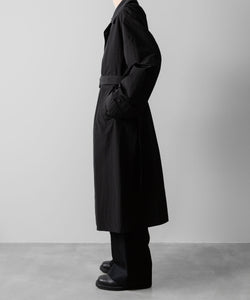 ssstein(シュタイン)のWINDPROOF NYLON DOUBLE BREASTED COAT - BLACK 公式通販サイトsession福岡セレクトショップ