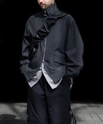 画像をギャラリービューアに読み込む, 【paratrait】BARK SKIN BLOUSON - CHARCOAL
