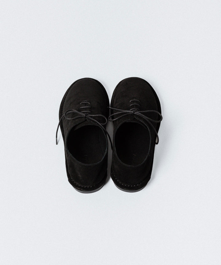 ATTACHMENT アタッチメントのCOW LEATHER SUEDE BABOUCHE - BLACKの公式通販サイトsession福岡セレクトショップ