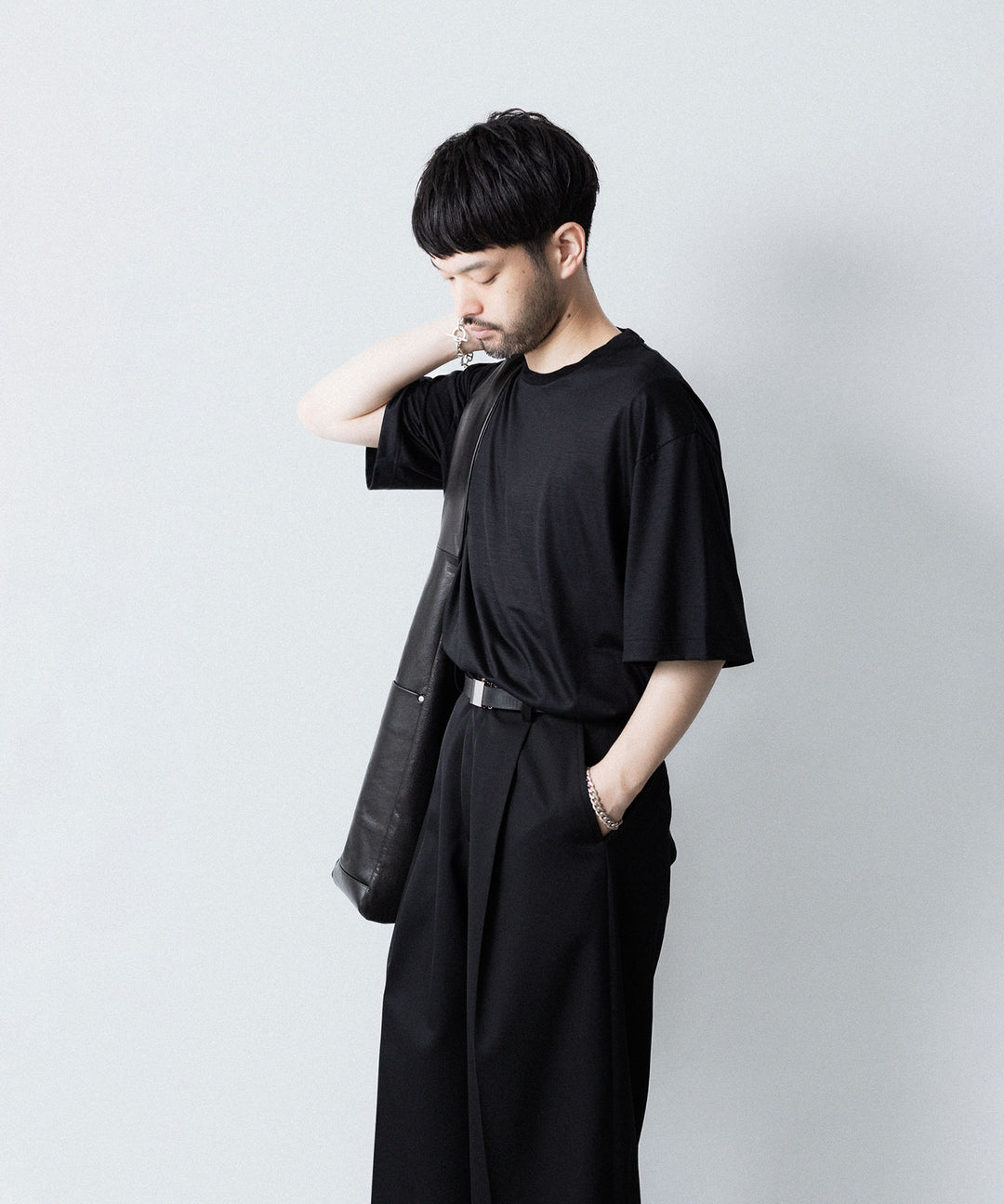 KANEMASA PHIL. カネマサフィル 36G WOOL S/S TEEのBLACK 公式通販サイトsession福岡セレクトショップ