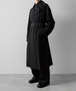 画像をギャラリービューアに読み込む, ssstein(シュタイン)のWINDPROOF NYLON DOUBLE BREASTED COAT - BLACK 公式通販サイトsession福岡セレクトショップ
