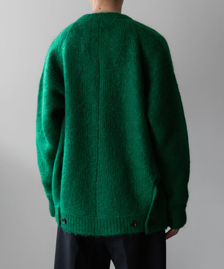 stein(シュタイン)の23AWコレクションKID MOHAIR KNIT CARDIGANのGREEN sessionセッション福岡セレクトショップ 公式通販サイト