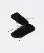 画像をギャラリービューアに読み込む, ATTACHMENT アタッチメントのCOW LEATHER SUEDE BABOUCHE - BLACKの公式通販サイトsession福岡セレクトショップ
