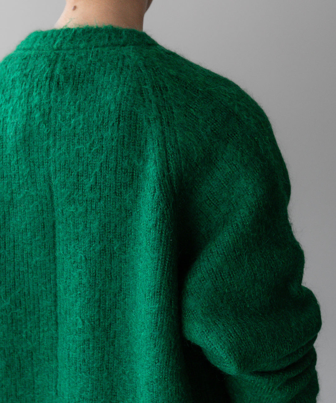stein(シュタイン)の23AWコレクションKID MOHAIR KNIT CARDIGANのGREEN sessionセッション福岡セレクトショップ 公式通販サイト