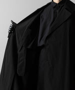 画像をギャラリービューアに読み込む, ssstein(シュタイン)のWINDPROOF NYLON DOUBLE BREASTED COAT - BLACK 公式通販サイトsession福岡セレクトショップ
