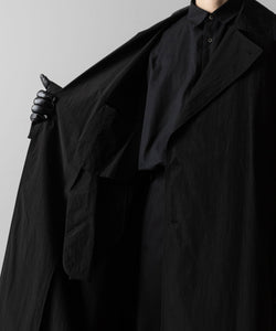 ssstein(シュタイン)のWINDPROOF NYLON DOUBLE BREASTED COAT - BLACK 公式通販サイトsession福岡セレクトショップ