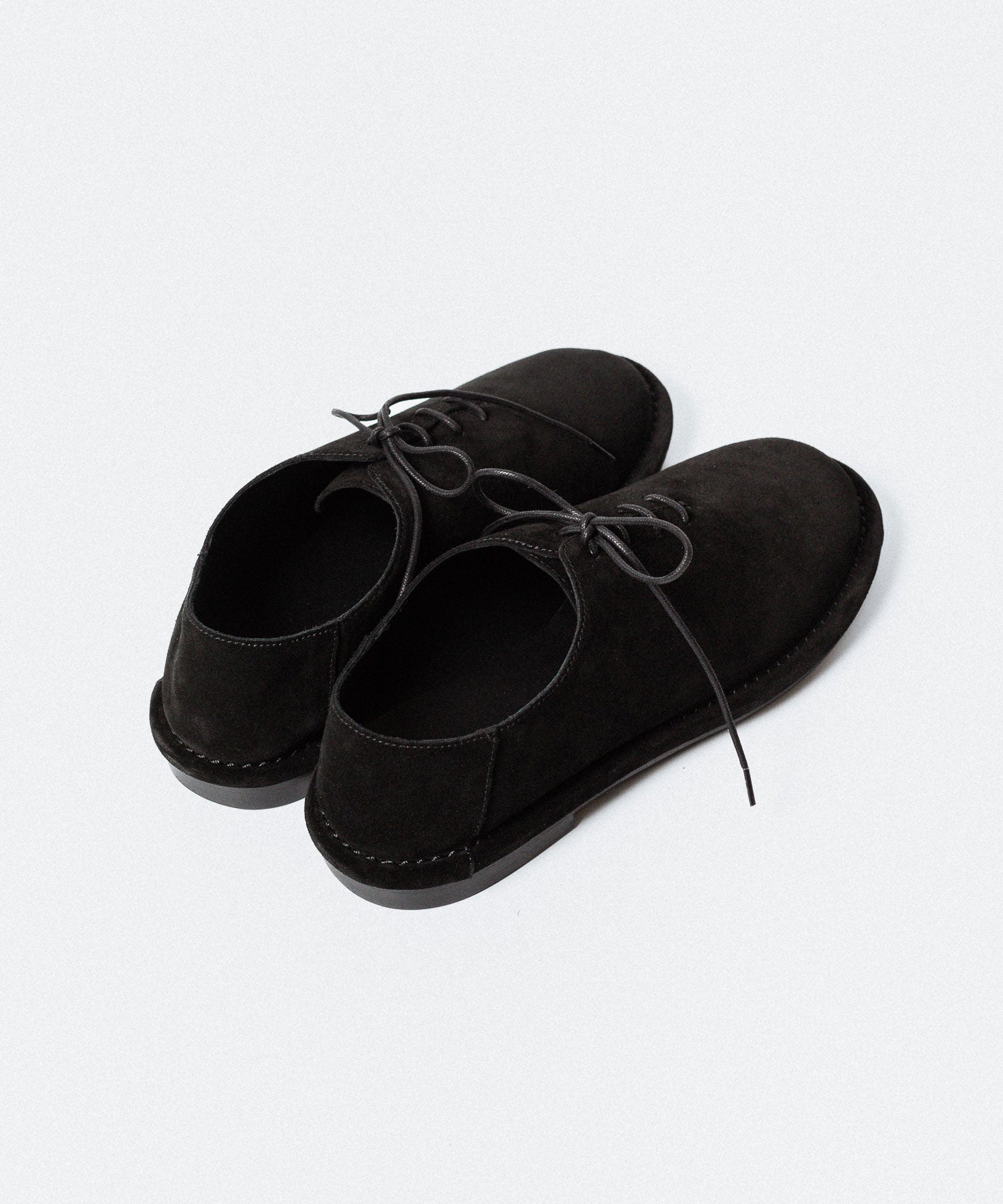 ATTACHMENT アタッチメントのCOW LEATHER SUEDE BABOUCHE - BLACKの公式通販サイトsession福岡セレクトショップ