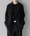 【stein】OVERSIZED GRADATION PLEATS JACKET - BLACK