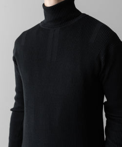 SUBLATIONS サブレーションズのTURTLENECK RIB KNIT - BLACKの公式通販サイトsession福岡セレクトショップ