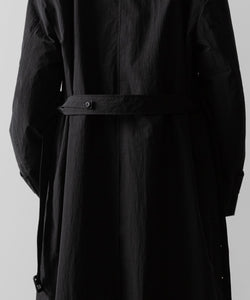 ssstein(シュタイン)のWINDPROOF NYLON DOUBLE BREASTED COAT - BLACK 公式通販サイトsession福岡セレクトショップ