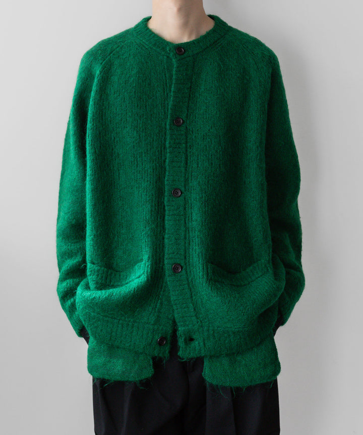 stein(シュタイン)の23AWコレクションKID MOHAIR KNIT CARDIGANのGREEN sessionセッション福岡セレクトショップ 公式通販サイト
