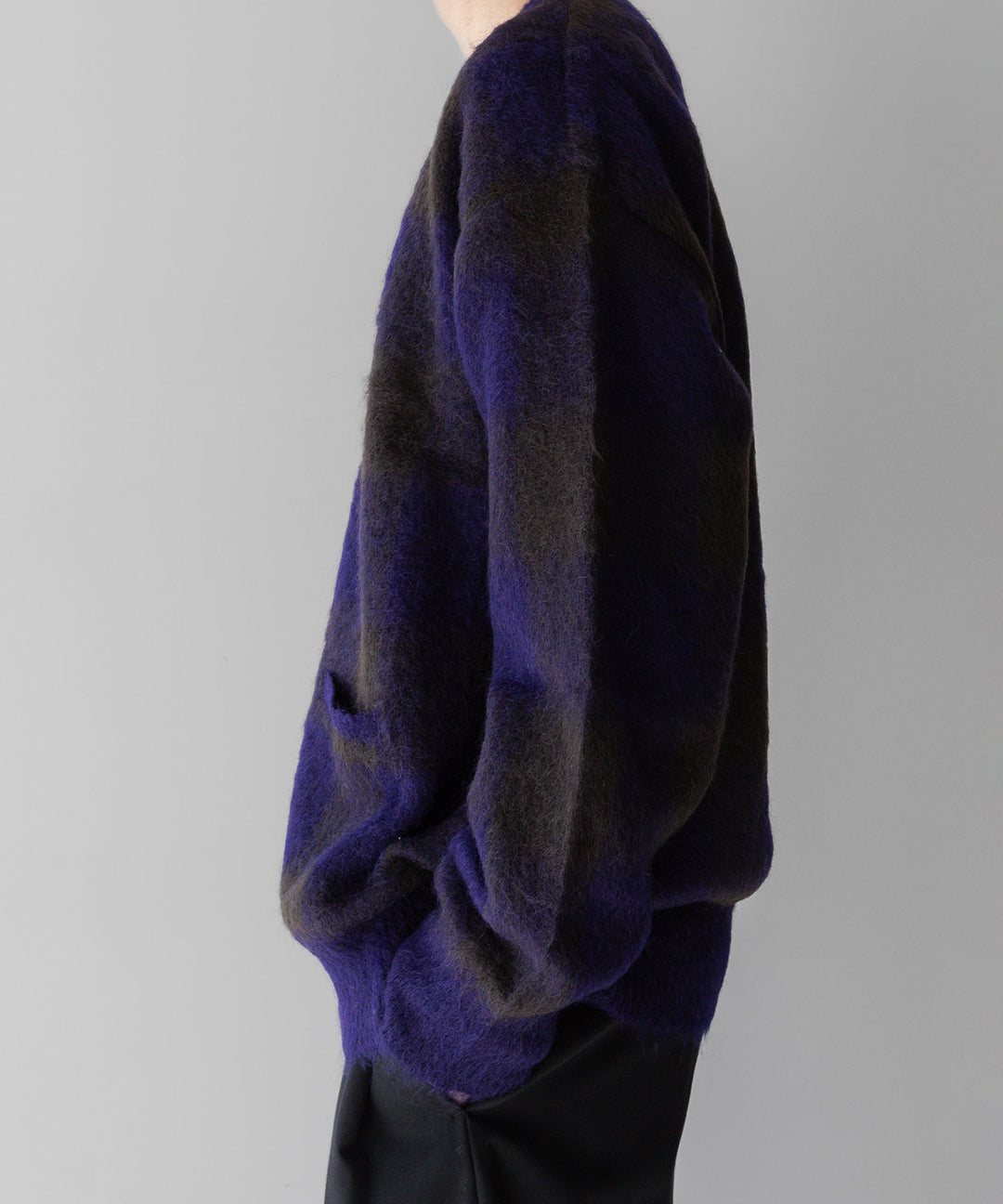 stein(シュタイン)のCOLOR COMBINATION MOHAIR CARDIGANのBLOCK CHECK 公式通販サイトsession福岡セレクトショップ