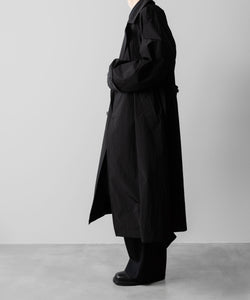 ssstein(シュタイン)のWINDPROOF NYLON DOUBLE BREASTED COAT - BLACK 公式通販サイトsession福岡セレクトショップ