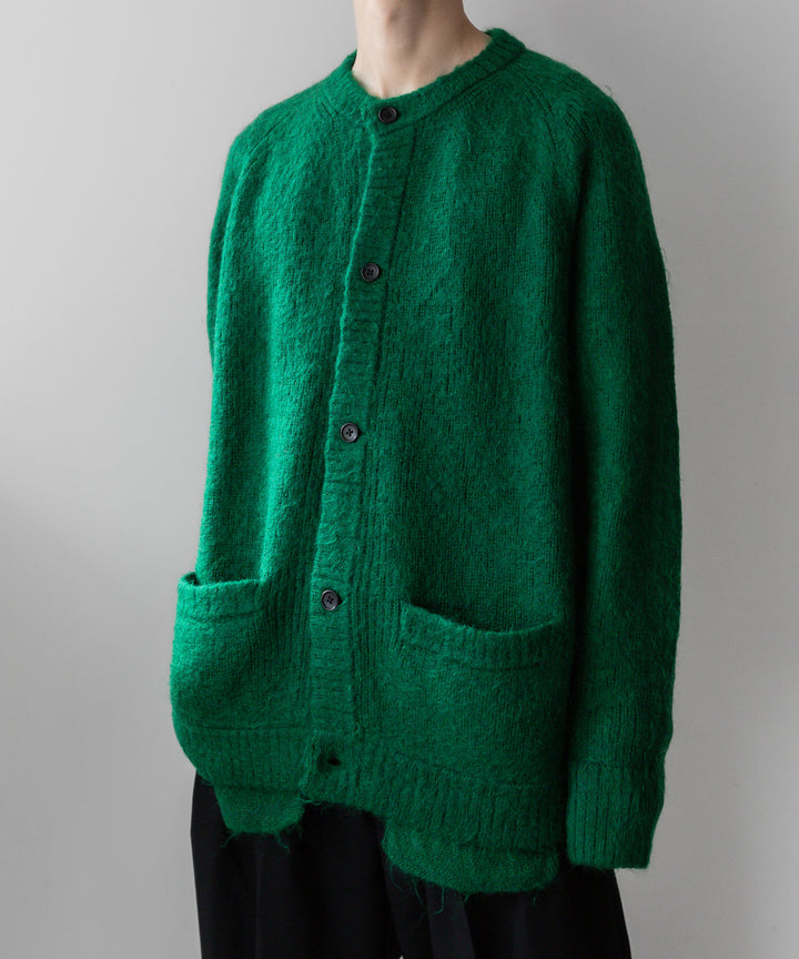 stein(シュタイン)の23AWコレクションKID MOHAIR KNIT CARDIGANのGREEN sessionセッション福岡セレクトショップ 公式通販サイト