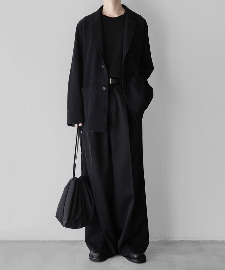 【stein】ssstein シュタインのOVERSIZED GRADATION PLEATS JACKETのBLACK　 公式通販サイトsession福岡セレクトショップ