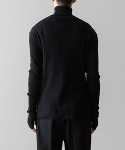 SUBLATIONS サブレーションズのTURTLENECK RIB KNIT - BLACKの公式通販サイトsession福岡セレクトショップ