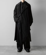 画像をギャラリービューアに読み込む, ssstein(シュタイン)のWINDPROOF NYLON DOUBLE BREASTED COAT - BLACK 公式通販サイトsession福岡セレクトショップ
