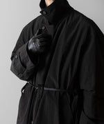 画像をギャラリービューアに読み込む, ssstein(シュタイン)のWINDPROOF NYLON DOUBLE BREASTED COAT - BLACK 公式通販サイトsession福岡セレクトショップ
