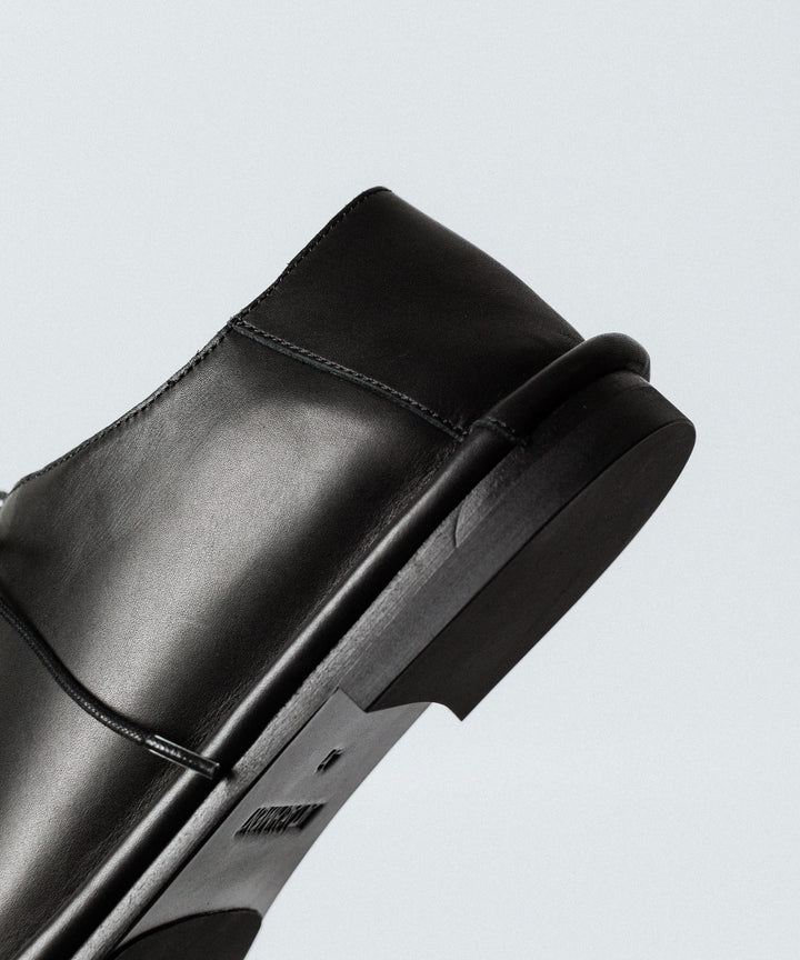 ATTACHMENT アタッチメントのCOW LEATHER BABOUCHE - BLACKの公式通販サイトsession福岡セレクトショップ