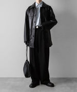 画像をギャラリービューアに読み込む, ssstein(シュタイン)のTWIST SEAM WIDE EASY TROUSERS - BLACKの公式通販サイトsession福岡セレクトショップ
