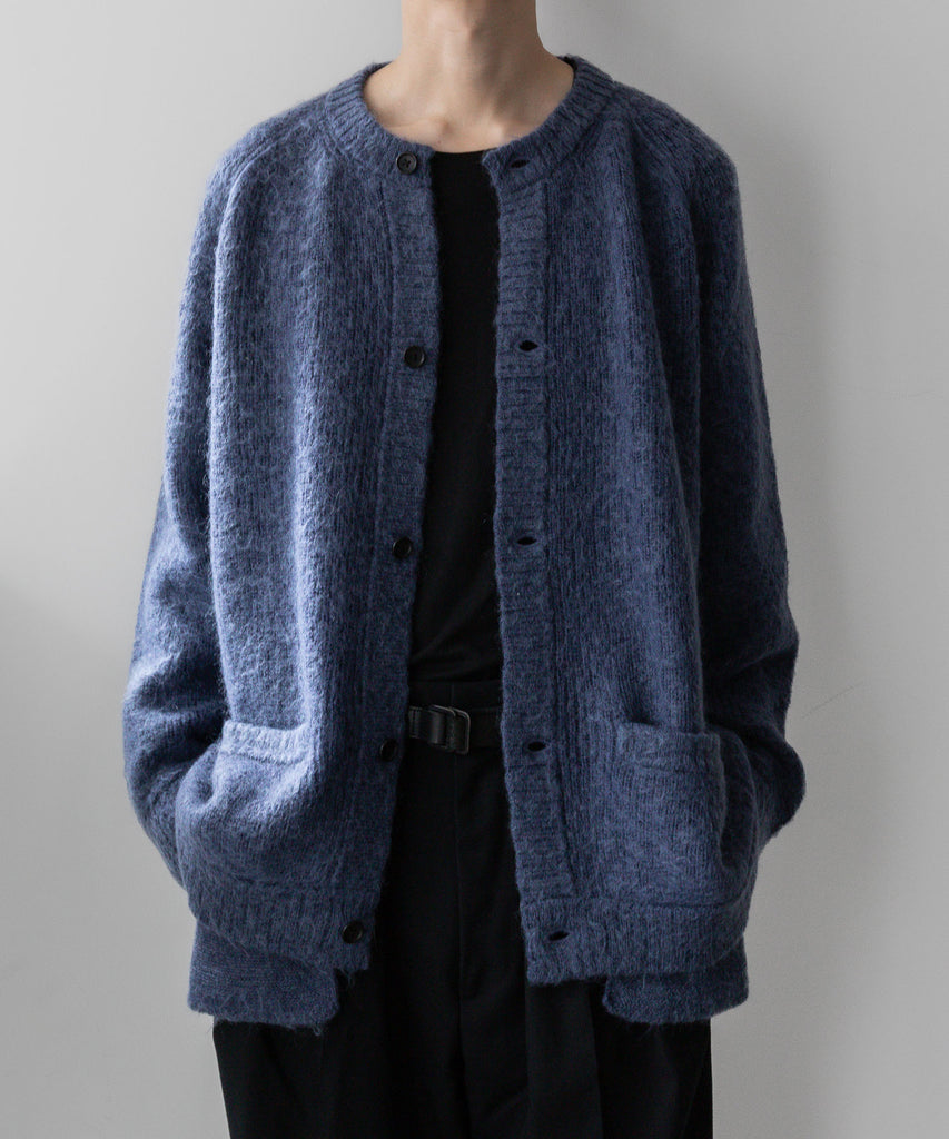 stein / シュタイン】KID MOHAIR KNIT CARDIGAN - BLUE GREY | 公式