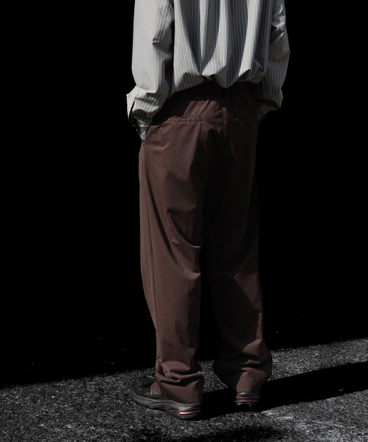 KANEMASA PHIL. カネマサフィルの36G NYLON TUCK EASY PANTSのBROWN DYE 公式通販サイトsession福岡セレクトショップ