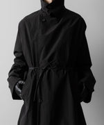 画像をギャラリービューアに読み込む, ssstein(シュタイン)のWINDPROOF NYLON DOUBLE BREASTED COAT - BLACK 公式通販サイトsession福岡セレクトショップ
