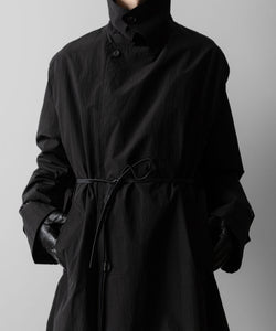 ssstein(シュタイン)のWINDPROOF NYLON DOUBLE BREASTED COAT - BLACK 公式通販サイトsession福岡セレクトショップ