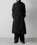 画像をギャラリービューアに読み込む, ssstein(シュタイン)のWINDPROOF NYLON DOUBLE BREASTED COAT - BLACK 公式通販サイトsession福岡セレクトショップ
