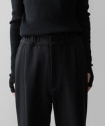 画像をギャラリービューアに読み込む, SUBLATIONS サブレーションズのHEAVY WOOL GABARDINE FLARE EASY TROUSERS - BLACKの公式通販サイトsession福岡セレクトショップ
