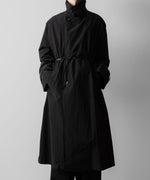 画像をギャラリービューアに読み込む, ssstein(シュタイン)のWINDPROOF NYLON DOUBLE BREASTED COAT - BLACK 公式通販サイトsession福岡セレクトショップ
