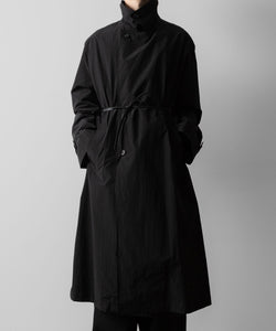 ssstein(シュタイン)のWINDPROOF NYLON DOUBLE BREASTED COAT - BLACK 公式通販サイトsession福岡セレクトショップ