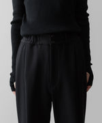 画像をギャラリービューアに読み込む, SUBLATIONS サブレーションズのHEAVY WOOL GABARDINE FLARE EASY TROUSERS - BLACKの公式通販サイトsession福岡セレクトショップ
