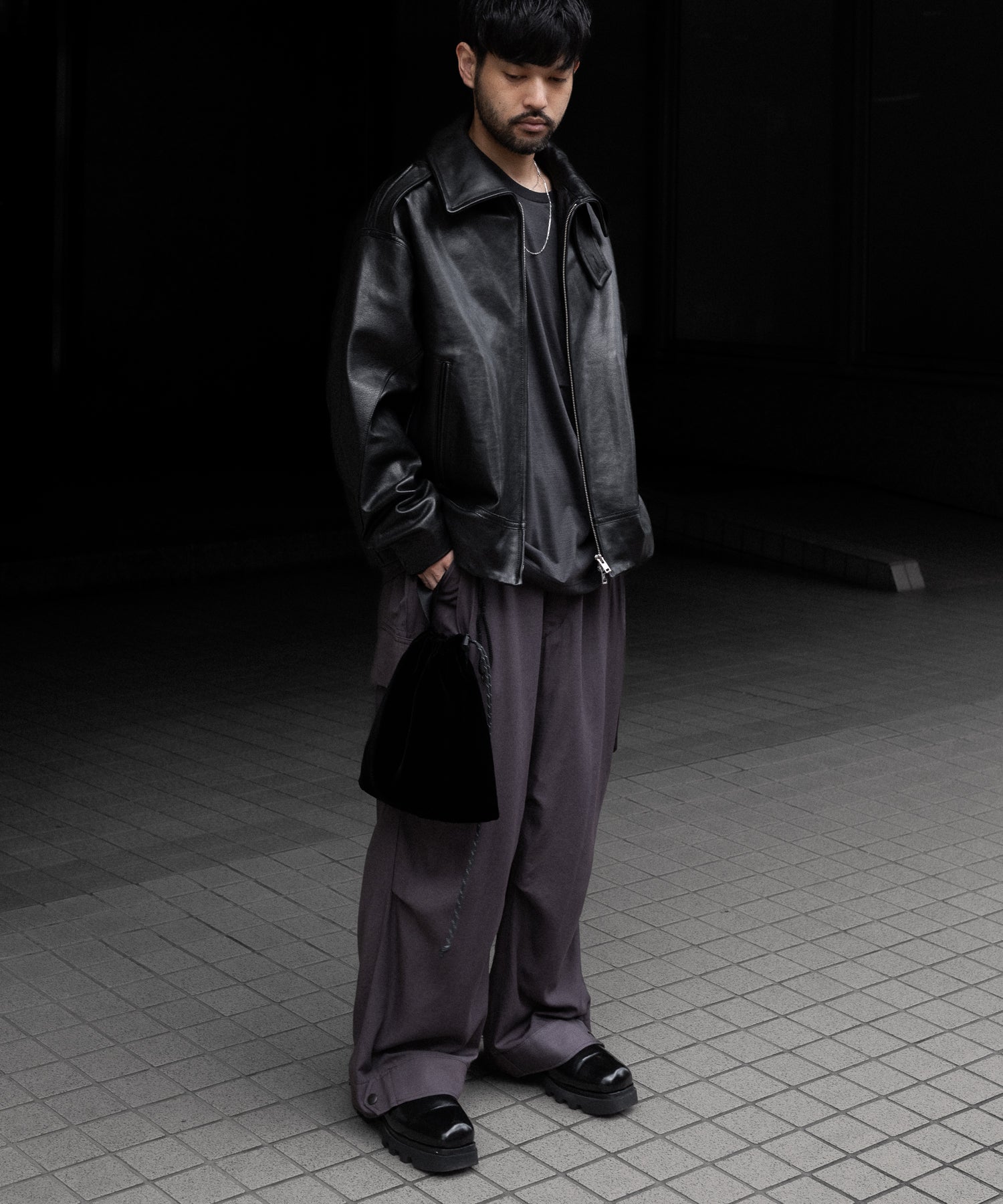 【ANTHEM A】PIGMENT AND DYE NO-BRAINER CARGO PANTS - DUSTY BROWN