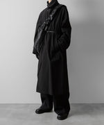 画像をギャラリービューアに読み込む, ssstein(シュタイン)のWINDPROOF NYLON DOUBLE BREASTED COAT - BLACK 公式通販サイトsession福岡セレクトショップ
