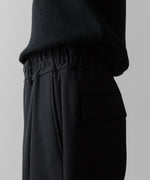 画像をギャラリービューアに読み込む, SUBLATIONS サブレーションズのHEAVY WOOL GABARDINE FLARE EASY TROUSERS - BLACKの公式通販サイトsession福岡セレクトショップ
