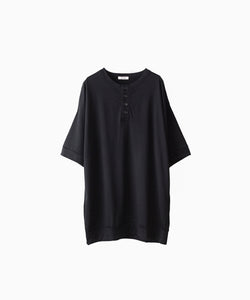 INTÉRIM/インテリム】 EXTRA FINE MERINO WOOL JERSEY HENRY OVER S/S