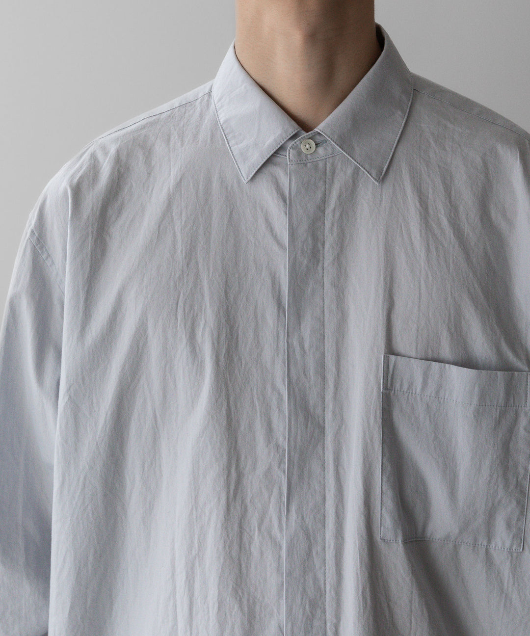 ssstein(シュタイン)のOVERSIZED BREAKABLE LONG SHIRTのOFF GREY公式通販サイトsession福岡セレクトショップ