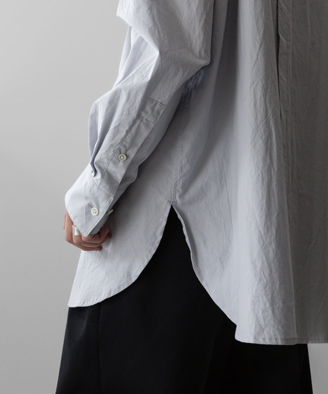 ssstein(シュタイン)のOVERSIZED BREAKABLE LONG SHIRTのOFF GREY公式通販サイトsession福岡セレクトショップ