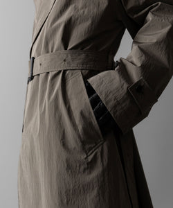 ssstein(シュタイン)のWINDPROOF NYLON DOUBLE BREASTED COAT - TAUPE 公式通販サイトsession福岡セレクトショップ