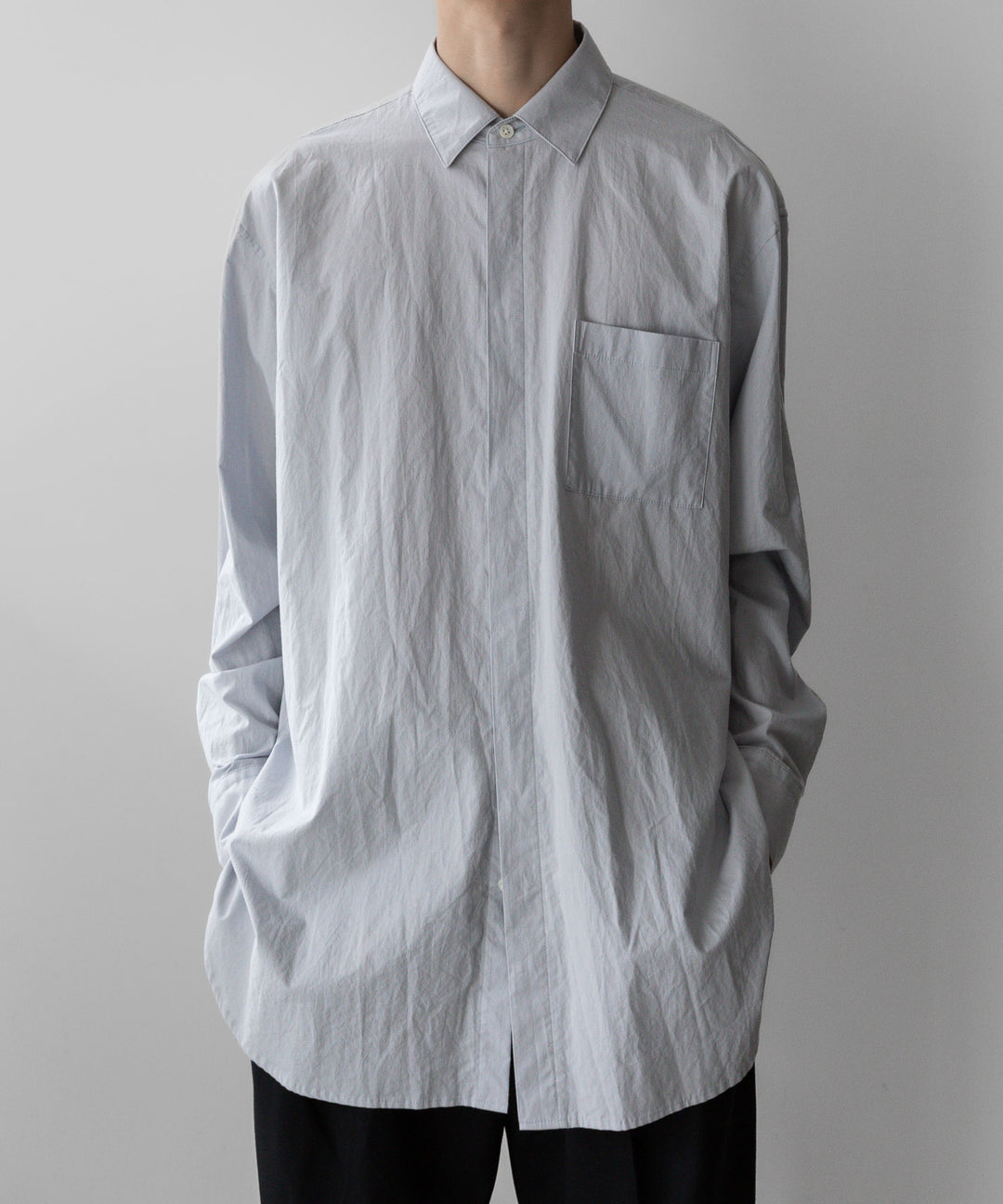 ssstein(シュタイン)のOVERSIZED BREAKABLE LONG SHIRTのOFF GREY公式通販サイトsession福岡セレクトショップ