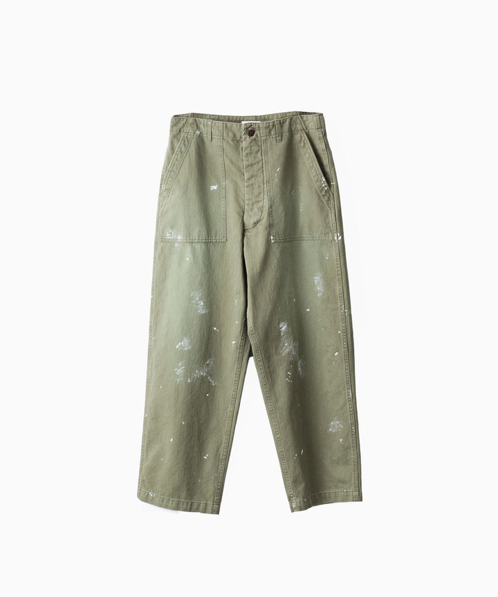 INTÉRIM - インテリムのMILK PAINT VINTAGE WASH ORGANIC COTTON US ARMY M-47 HBT BAKER PANTSのOLIVE公式通販サイトsession福岡セレクトショップ