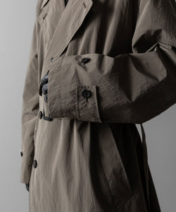 ssstein(シュタイン)のWINDPROOF NYLON DOUBLE BREASTED COAT - TAUPE 公式通販サイトsession福岡セレクトショップ