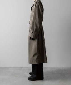 ssstein(シュタイン)のWINDPROOF NYLON DOUBLE BREASTED COAT - TAUPE 公式通販サイトsession福岡セレクトショップ