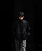 画像をギャラリービューアに読み込む, 【ssstein】MELTON OVERSIZED ZIP JACKET - BLACK
